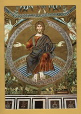 `Florence - Baptistery of St Giovanni - `Mosaics of the Cupola (13th cent): Christ the Judge`` - Postally Unused - Nova LUX Postcard.