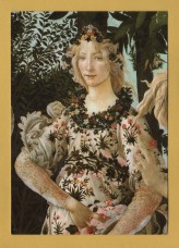 `Florence - Uffizi - `Spring (detail): The Hour of Spring by Sandro Botticelli`` - Postally Unused - Nova LVX Postcard.