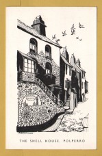 `The Shell House, Polperro, c1940s` - Postally Unused - Unknown Producer