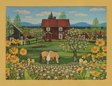 `Woodanemones by Stina Sunesson, 1978` - Postally Used-1980 - Pictura Graphica Postcard.