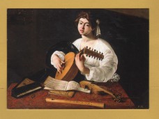 `The Lute Player,c1597/98 by Caravaggio` - Postally Unused - Royal Academy of Arts Postcard.