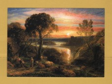 `Tityrus Restored to his Patrimony,c1877 by Samuel Palmer` - Postally Unused - Sponsored by Peterborough United F.C - Royal Academy of Arts Postcard.