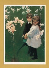 `Garden Study of the Vickers Children by John Singer Sargent` - Postally Unused - The Medici Society Postcard.