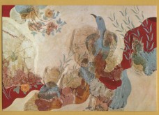 `Heraklion Museum - Blue Bird Fresco from Knossos (16th cent. B.C)` - Postally Unused - Hannibal Postcard.