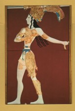 `Heraklion Museum - `The Priest King or Prince` - Coloured Relief from Knossos (16th cent. B.C)` - Postally Unused - Hannibal Postcard.