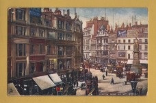 `London - `London, King William Street` - Oilette - 7219` - Postally Unused - Raphael Tuck & Sons Postcard.