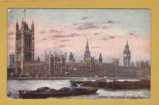 `London - `London, The Houses of Parliament` - Oilette - 7219` - Postally Unused - Raphael Tuck & Sons Postcard.