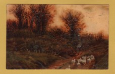 `Art Series 1601` - Postally Used - Raphael Tuck & Sons Postcard.