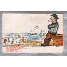 `The Boatman Gazed O`er The Horizon...` - Postally Used - Northampton 8th August 1906 - Postmark - G.D & D. Postcard