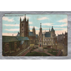 `St Andrew`s Church & Cross. Plymouth` - Postally Used - Gainsborough - 17th November 1906 - Postmark 