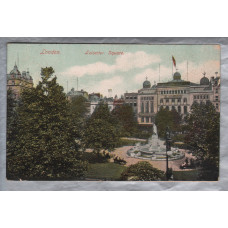 `London.  Leicester Square` - Postally Used - Westbourne - 1st November 1907 Bournemouth Postmark - E.S Postcard