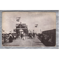 `On The Pier, Lowestoft` - Postally Used - Lowerstoft 5th August 1905 Postmark - Valentine Postcard