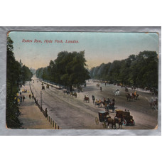 `Rotten Row, Hyde Park, London` - Postally Used - Stratford 8th June/July 1910 Postmark - H.Vertigen & Co. Postcard
