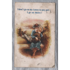 `I Don`t Go On My Knees To Any Girl...` - Postally Used - Southport 30th August 19?? - Postmark - Bamford & Co. Postcard