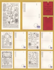 `Historic Stagecoach Route from 1782  - HEREFORD - 5 Postcards` - Postally Used-Hereford 1st July 1982 - Hereford Post Office Postcards.