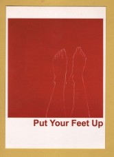 `Put Your Feet Up by Imogen Slater` - Postally Unused - Boomerang Media Postcard.