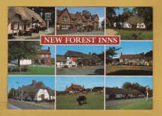 `New Forest Inns` - Postally Unused (although message written to rear) - J.Salmon Postcard.