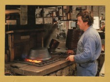 `Coppersmithing - Annealing of a Jam Pan - Villedieu Les Poeles` - Postally Unused - Artaud Brothers Postcard.