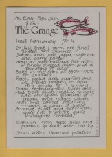 `Cookery at The Grange - The Grange, Beckington, Nr Bath` - Postally Unused - The Grange Postcard.