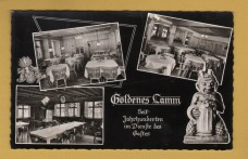 `Golden Lamb Inn - Lindau on Lake Constance, Owner L. Euringer` - Postally Unused - Golden Lamb Inn Postcard.