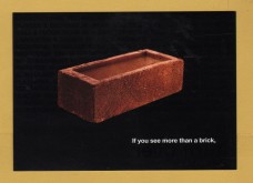 `If You See More Than a Brick, Make Something of Yourself - Construction Skills` - Postally Unused - Boomerang Postcard.
