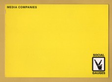 `Media Companies - Social Gauges` - Postally Unused - Boomerang Media Postcard.