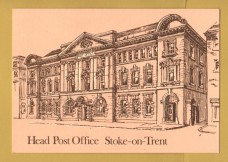 `75th Anniversary - Head Post Office - Stoke on Trent` - Postally Unused - Midland Postal Board Postcard.