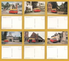 `Post Bus - 6 Welsh Mail Post Bus Postcards` - Postally Unused - Post Office Postcards.