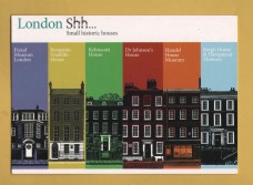 `London Shh... - Small Historic Houses` - Postally Unused (although there is a message to rear) - London Shh..Postcard