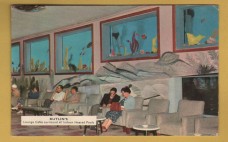`BUTLIN`S - Lounge Cafes Surround All Indoor Heated Pools` - Postally Used-1963 - Pwllheli Butlin`s Postcard.