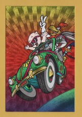 `Looney Tunes - "Magic Effects"Collection - Bugs Bunny, Porky Pig, Road Runner and Foghorn Leghorn - 1995` - Postally Unused - Manifestations Postcard.