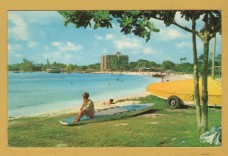 `BB35 Holiday Inn, Barbados, West Indies` - Postally Unused - Wayfarer Bookstore Postcard.