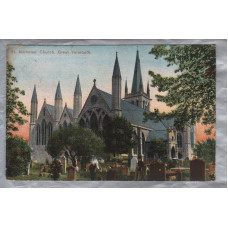 `St Nicholas` Church, Great Yarmouth` - Norfolk - Postally Used - Luton 28th August 1907 Postmark - Frederick Hartmann Postcard