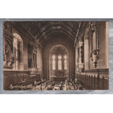 `Cambridge, Caius College Chapel` - Cambridgeshire - Cambridge 11th December 1922 Postmark - Frith`s Postcard