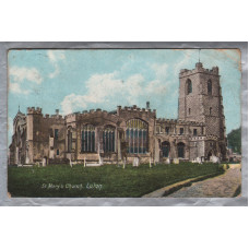 `St Marys Church, Luton` - Postally Used - Aylesbury 9th November 1906 Postmark - Russ & Warwick Postcard