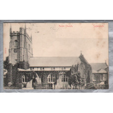 `E31221 - Parish Church - Sidmouth` - Postally Used - Sidmouth 23rd February 1905 Postmark - S.T & Co. D Publishers