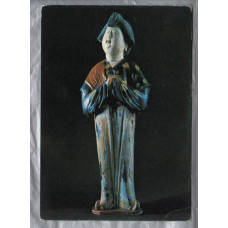 `The Chinese Exhibition - Number 300 - Figurine of a lady in three coloured pottery` - Postally Used - Can`t Make Out postmark - Times Newspapers Produced 