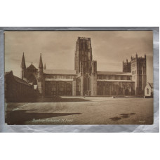 `Durham Cathedral, N.Front` - Postally Unused - J.Valentine Postcard