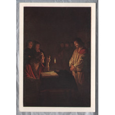 `Christ Before The High Priest - Gerrit van Honthorst (1590-1656) - National Gallery - Postally Unused - Gallery Postcard 