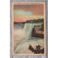 `105 `American Falls from Goat Island,Niagara Falls,N.Y` - New York - Postally Unused - Otto Ulbrich Postcard