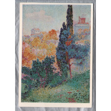 `The Cypresses, Cagnes - Henry-Edmont Cross` - Paris - Postally Unused - Michel Kunstverlag Postcard