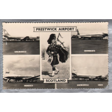 `Prestwick Airport - Scotland` - Postally Unused - Valentines `Real Photo` Postcard.