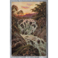 `Swallow Falls,Bettws y Coed` - Postally Unused - S.Hildesheimer & Co. Postcard - 5000 series