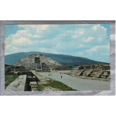 `Archaeological zone, San Juan Teotihuacan, Mexico` - Postally Used - Can`t quite make out postmark - `Fema` Postcard