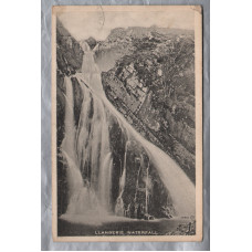 `Llanberis Waterfall` - Postally Used - Barmouth 4th September 1923 Postmark - Valentines Postcard