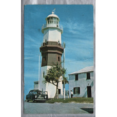 `St David`s Lighthouse` - St David`s Island - Postally Used - Hamilton 17th March 1965 Bermuda Postmark - No Stamp - International Imports Postcard.