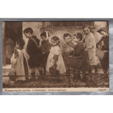 `Salon De Paris 1918 Geoffry "A La Petite Ecole" At The Littles School` - Postally Unused - Levy Brothers Ltd Postcard