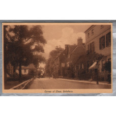 `Corner of Close, Salisbury` - Postally Unused - Avondale Series, - J.B & S.C Postcard.