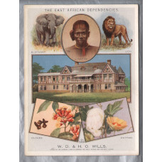`The East African Dependencies - British Empire` - No.5 in a series of 12 - W.D & H.O Wills - Imperial Tobacco Company Limited Card
