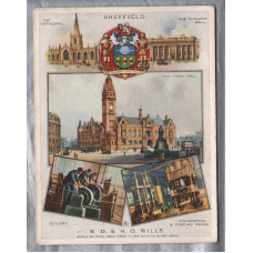 `Sheffield - Cities of Britain` - No.11 in a series of 12 - W.D & H.O Wills - Imperial Tobacco Company Limited Card
